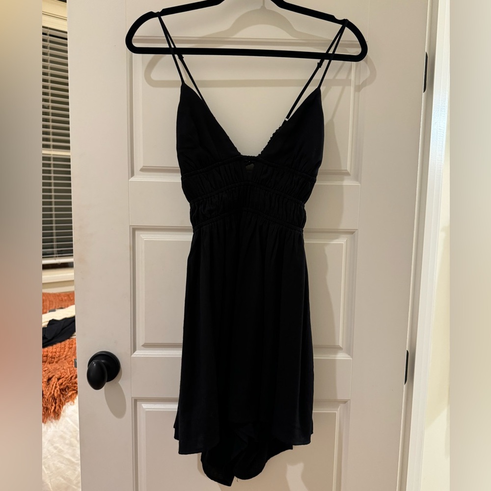 Strappy Black Romper